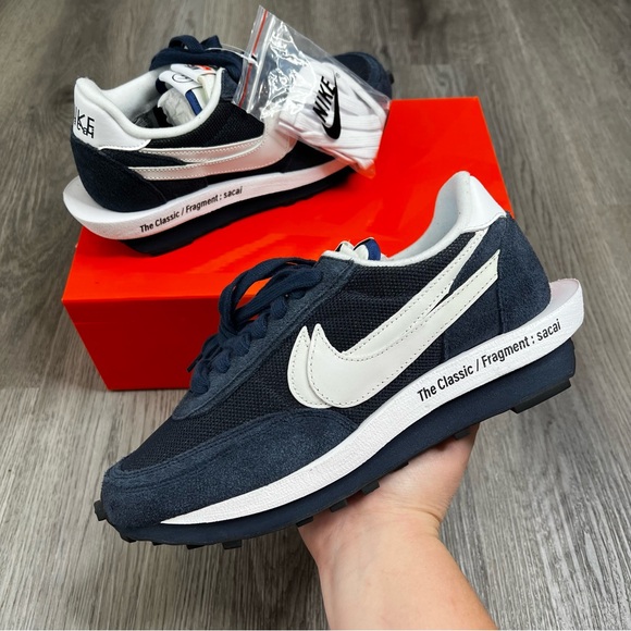 Nike Other - New Sacai x‎ LDV Waffle 'Blackened Blue' Men’s Size 8.5 Sneaker Shoes DH2684-400